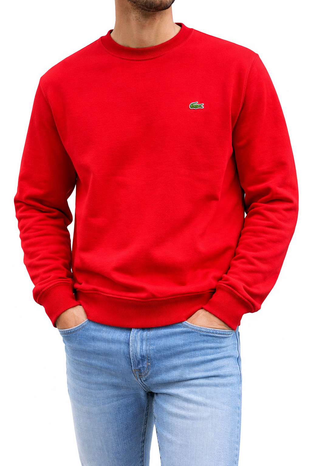 Lacoste Red Sweatshirt – Bold Premium Style