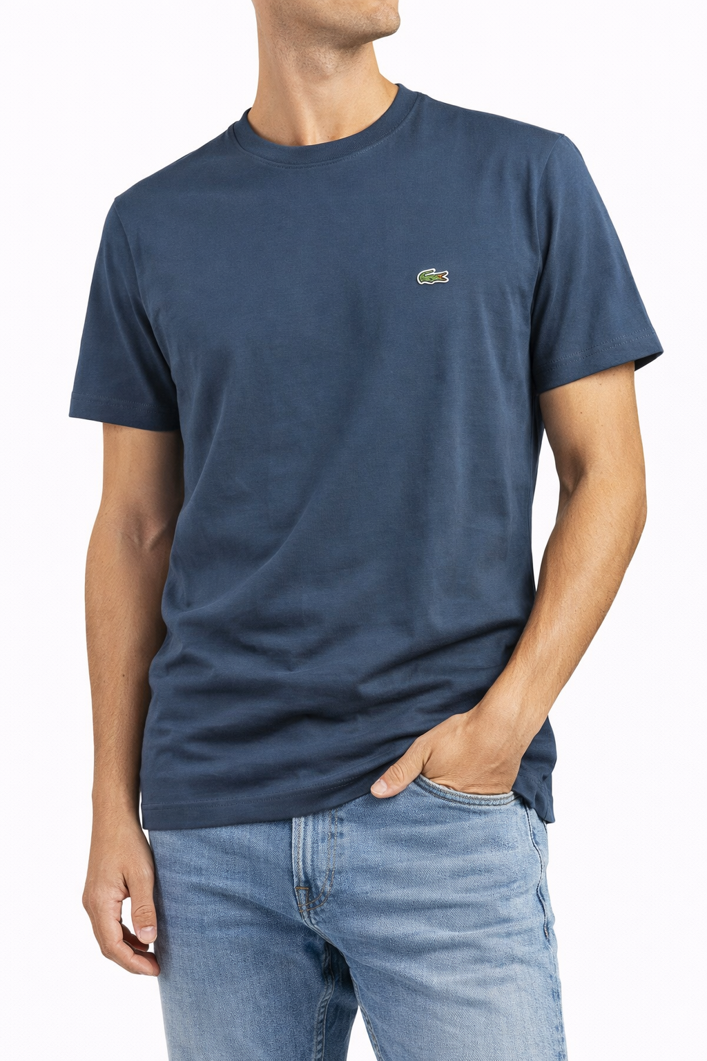 Lacoste Dark Blue T-Shirt – Minimal Modern Fit