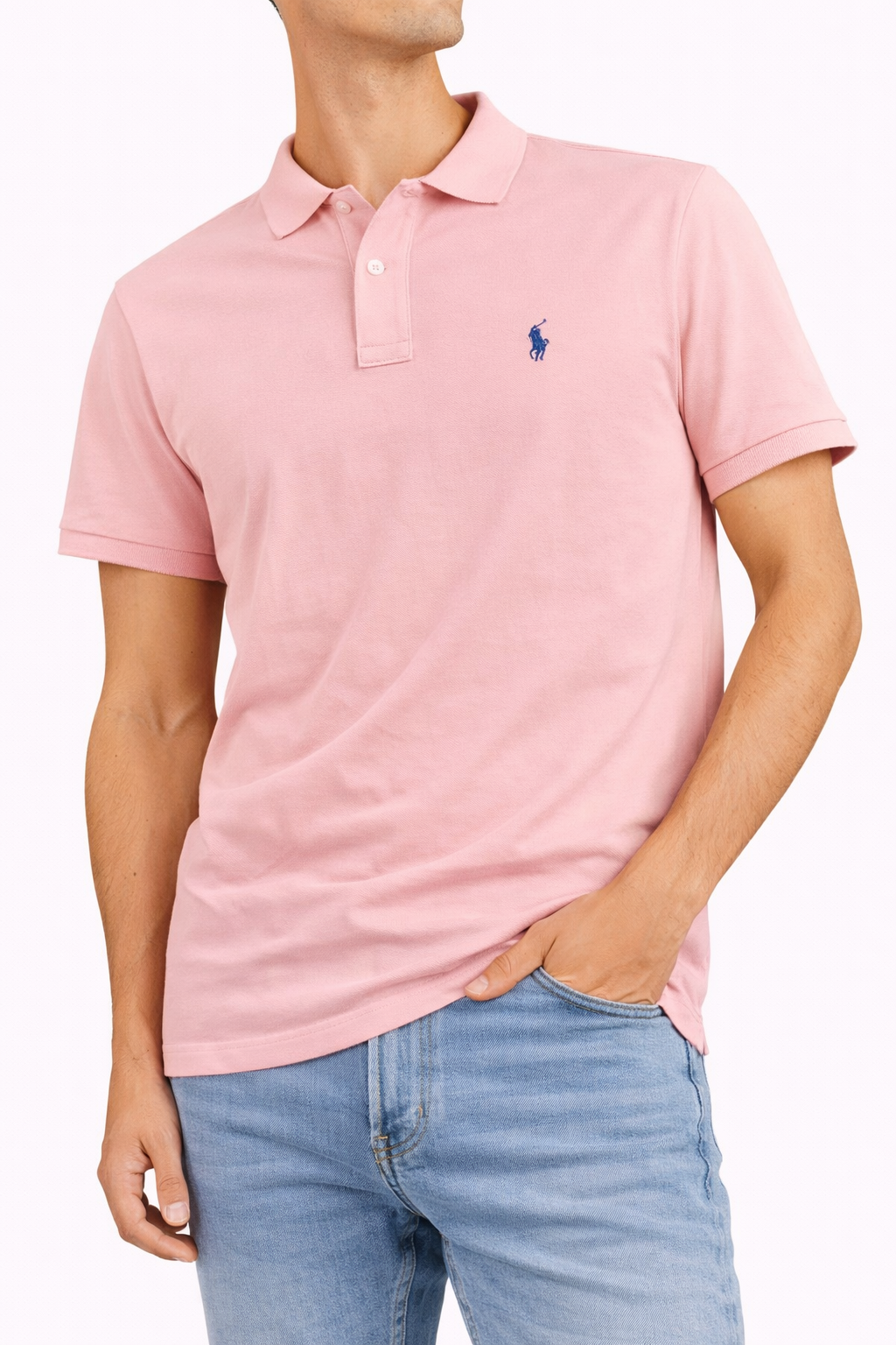 Ralph Lauren Light Pink Polo – Classic Premium Fit
